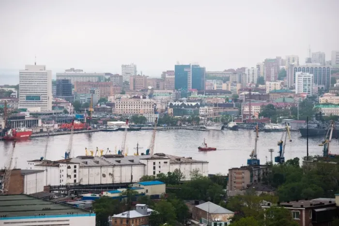 Framed Print : Russian port Vladivostok Framed Print : Russian port Vladivostok