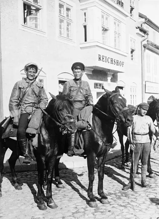 Framed Print : Russian Troops Traveling by Horseback Framed Print : Russian Troops Traveling by Horseback