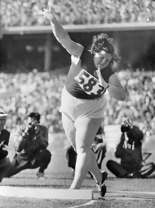 Framed Print : Russian Woman Tossing Shotput Framed Print : Russian Woman Tossing Shotput