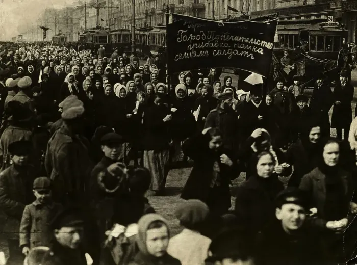 Framed Print : Russian Women Marching in Street Framed Print : Russian Women Marching in Street