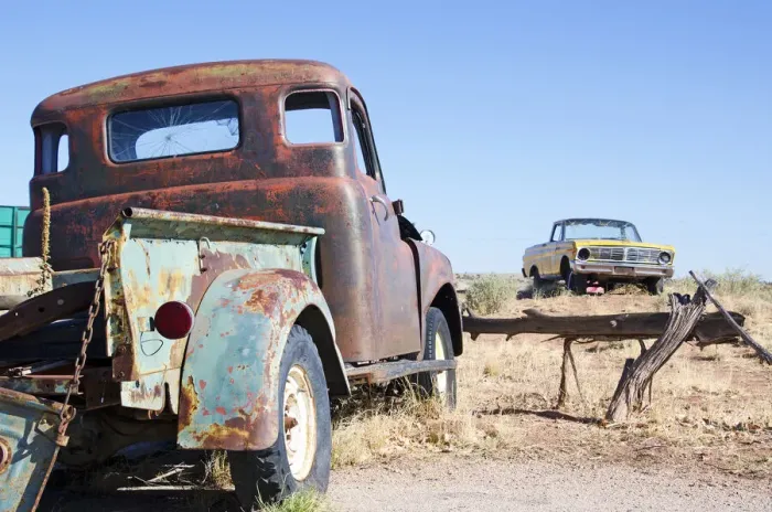 Framed Print : Rustic Truck on Route 66 Framed Print : Rustic Truck on Route 66