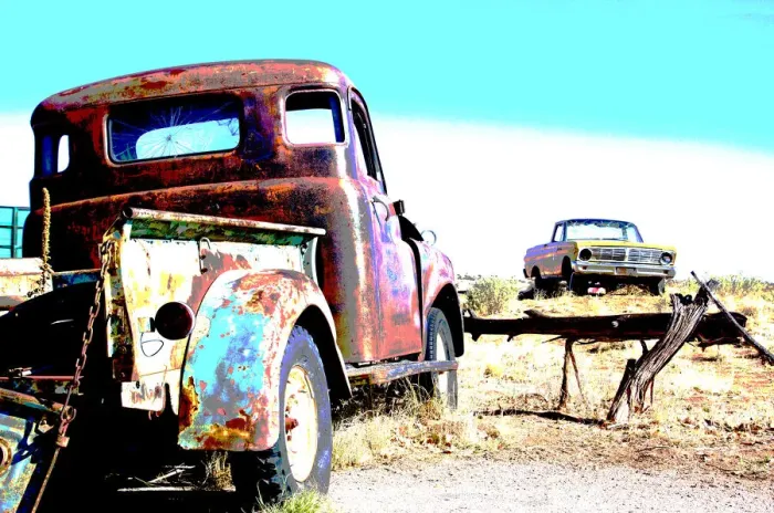 Framed Print : Rustic Truck on Route 66 Framed Print : Rustic Truck on Route 66