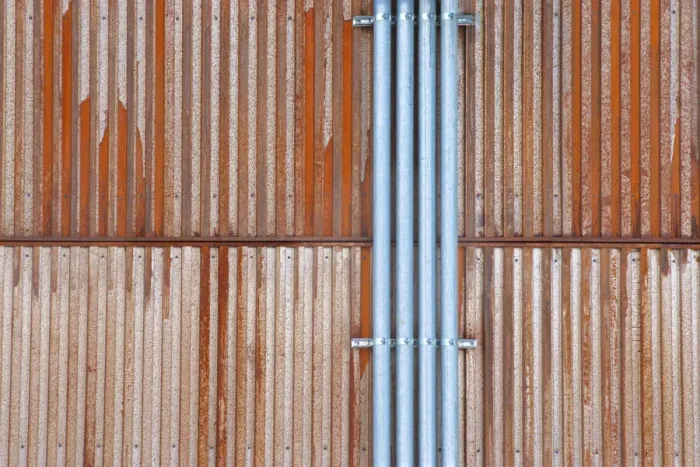 Framed Print : Rusty Wall With Pipes Framed Print : Rusty Wall With Pipes