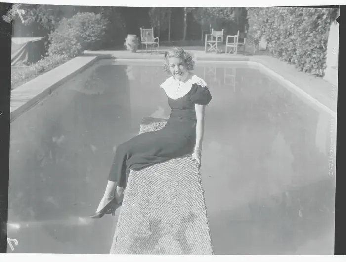 Framed Print : Ruth Selwyn Posing on Springboard Framed Print : Ruth Selwyn Posing on Springboard