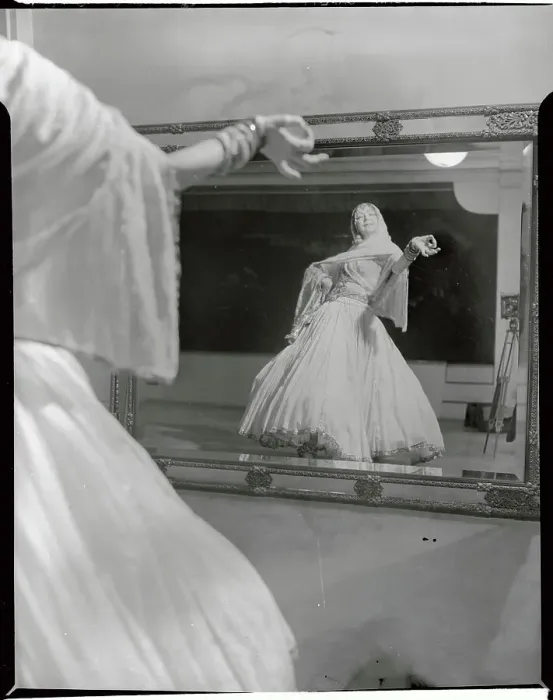 Framed Print : Ruth St. Denis Dancing in Front of Mirror Framed Print : Ruth St. Denis Dancing in Front of Mirror