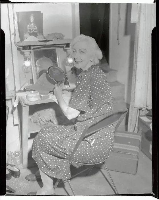 Framed Print : Ruth St. Denis in her Makeup Room Framed Print : Ruth St. Denis in her Makeup Room