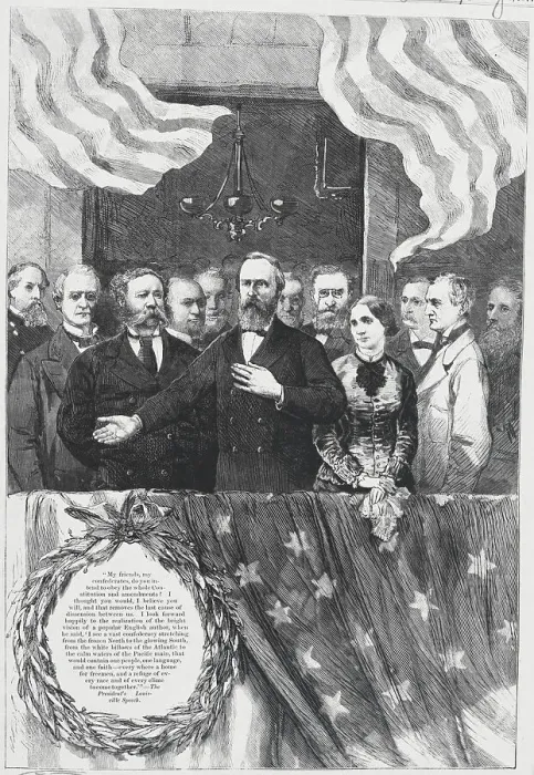 Framed Print : Rutherford Birchard Hayes