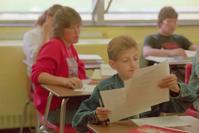 Framed Print : Ryan White Attending Math Class Framed Print : Ryan White Attending Math Class