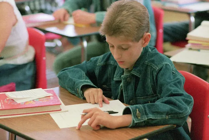 Framed Print : Ryan White Attending Math Class Framed Print : Ryan White Attending Math Class