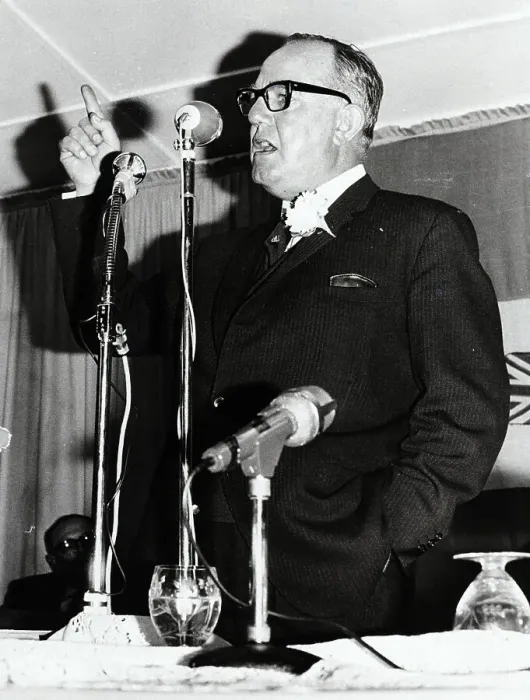 Framed Print : S. African Prime Minister John Vorster Framed Print : S. African Prime Minister John Vorster