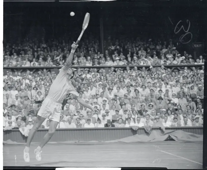 Framed Print : S. Davidson Stretching to Hit Tennis Ball Framed Print : S. Davidson Stretching to Hit Tennis Ball