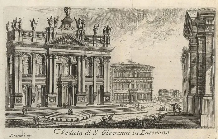 Framed Print : S. Giovanni in Laterano, 1767, Rome, Italy, digital reproduction of an 18th century original, original date unknown Framed Print : S. Giovanni in Laterano, 1767, Rome, Italy, digital reproduction of an 18th century original, original date unknown