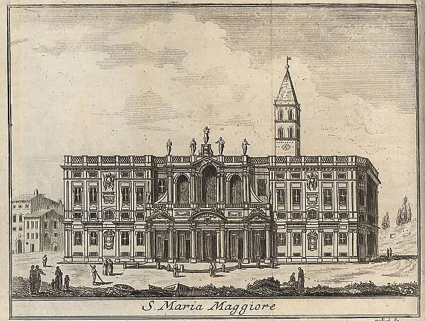 S. Maria Maggiore, Rome, Italy, 1767, digital reproduction of an 18th century original, original date unknown