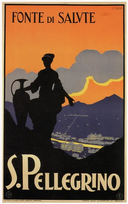 Framed Print : S. Pellegrino, 1928. From a private collection Framed Print : S. Pellegrino, 1928. From a private collection