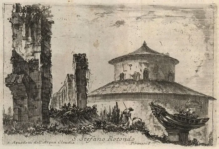 Framed Print : S. Stefano Rotonda Church, 1767, Rome, Italy, digital reproduction of an 18th century original, original date unknown Framed Print : S. Stefano Rotonda Church, 1767, Rome, Italy, digital reproduction of an 18th century original, original date unknown