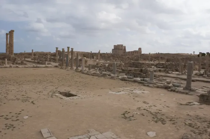 Framed Print : Sabratha. Panoramic of the ruins of Sabratha in Libya Framed Print : Sabratha. Panoramic of the ruins of Sabratha in Libya