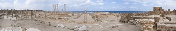 sabratha. Panoramic of the The forum
