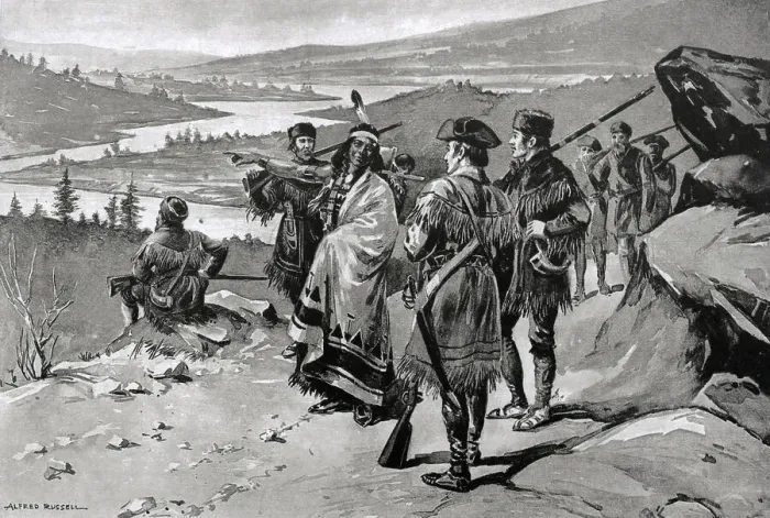 Framed Print : Sacajawea Guiding the Lewis and Clark Expedition by Alfred Russell Framed Print : Sacajawea Guiding the Lewis and Clark Expedition by Alfred Russell