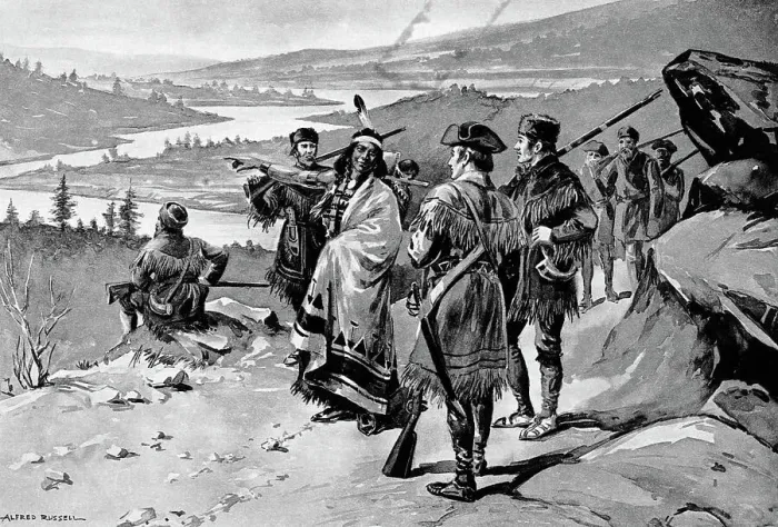 Framed Print : Sacajawea Guiding the Lewis And Clark Expedition by Alfred Russell Framed Print : Sacajawea Guiding the Lewis And Clark Expedition by Alfred Russell