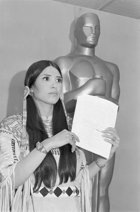 Framed Print : Sacheen Littlefeather Representing Brando at Oscars Framed Print : Sacheen Littlefeather Representing Brando at Oscars