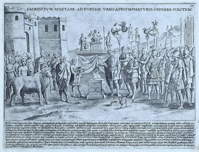Framed Print : Sacrificium Militare ad Portam, The painting depicts a triumphal ceremony at the gates of Rome in 1513, historical Rome, Italy, digital reproduction of an original 17th century original, original date not known Framed Print : Sacrificium Militare ad Portam, The painting depicts a triumphal ceremony at the gates of Rome in 1513, historical Rome, Italy, digital reproduction of an original 17th century original, original date not known