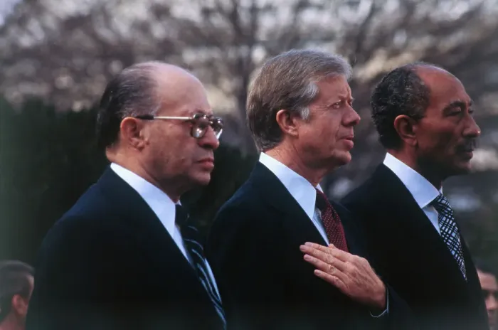 Framed Print : Sadat, Carter, and Begin at White House Framed Print : Sadat, Carter, and Begin at White House