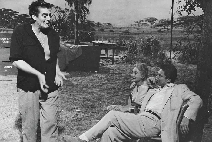 Framed Print : Safari. American actor Victor Mature (1913 - 1999), American actress Janet Leigh Framed Print : Safari. American actor Victor Mature (1913 - 1999), American actress Janet Leigh