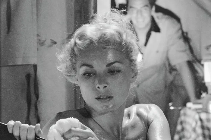 Framed Print : Safari. American actress Janet Leigh (1927 - 2004) as Linda Latham filming Framed Print : Safari. American actress Janet Leigh (1927 - 2004) as Linda Latham filming