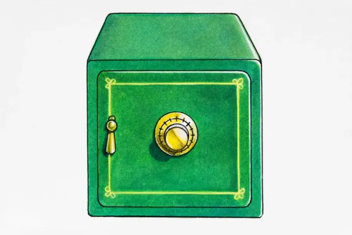Framed Print : A safe Framed Print : A safe