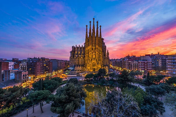 Sagrada Familia at Spain, Barcelona