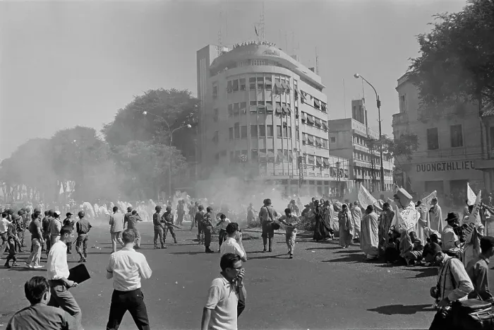 Framed Print : Saigon Demonstration Framed Print : Saigon Demonstration