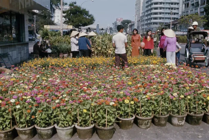 Framed Print : Saigon Flower Market