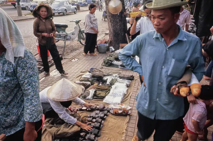 Framed Print : Saigon Marketplace, Vietnam War Framed Print : Saigon Marketplace, Vietnam War