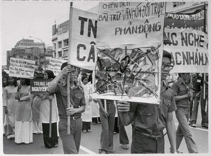 Framed Print : Saigon Students Supporting Book Burning Campaign Framed Print : Saigon Students Supporting Book Burning Campaign