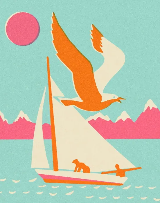 Framed Print : Sailboat on the Water