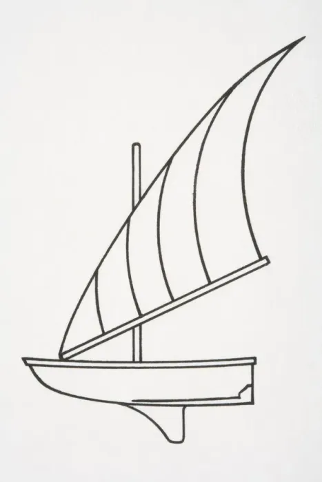 Framed Print : Sailing boat, side view Framed Print : Sailing boat, side view