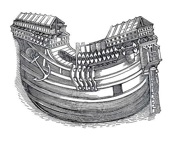 Sailing ship 15th century woodcut after Albrecht Durer