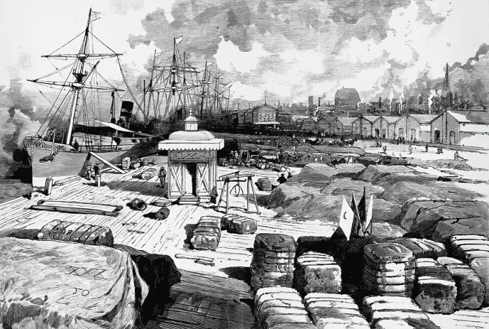 Framed Print : Sailing Ships at New Orleans Levees Framed Print : Sailing Ships at New Orleans Levees