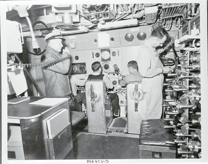 Framed Print : Sailors Operating Nuclear Powered Submarine Framed Print : Sailors Operating Nuclear Powered Submarine