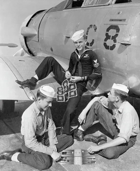 Framed Print : US Sailors Relaxing Framed Print : US Sailors Relaxing