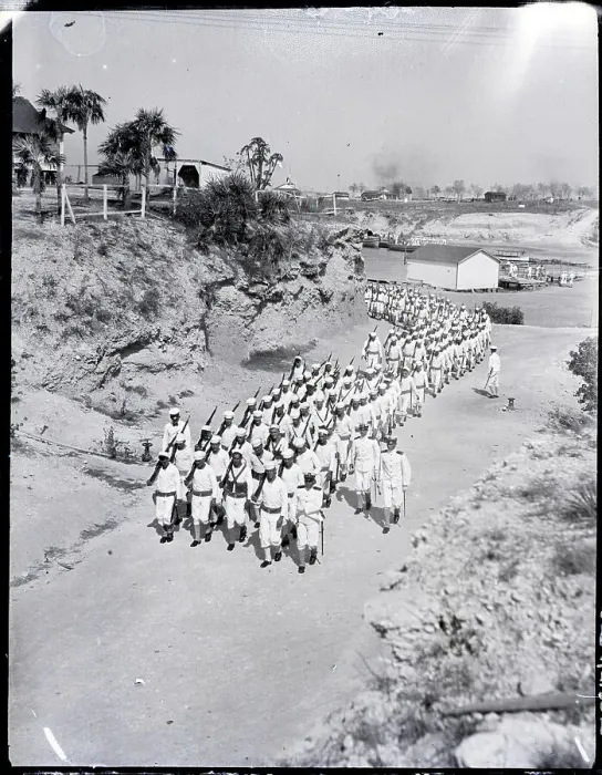 Framed Print : Sailors In Uniform Marching From Harbor Framed Print : Sailors In Uniform Marching From Harbor
