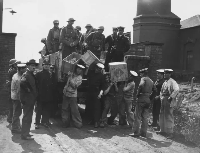 Framed Print : Sailors Unloading Framed Print : Sailors Unloading