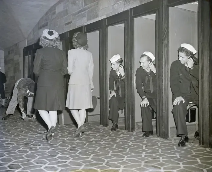 Framed Print : Sailors Watching Women Pass By Framed Print : Sailors Watching Women Pass By