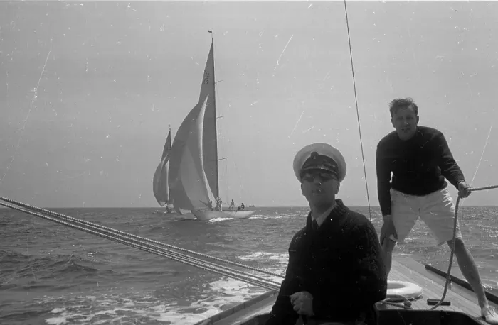 Framed Print : Sailors On Yacht Framed Print : Sailors On Yacht