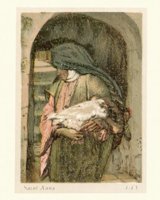 Framed Print : Saint Anne, by J. James Tissot Framed Print : Saint Anne, by J. James Tissot