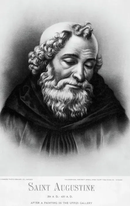 Framed Print : Saint Augustine Engraving Framed Print : Saint Augustine Engraving
