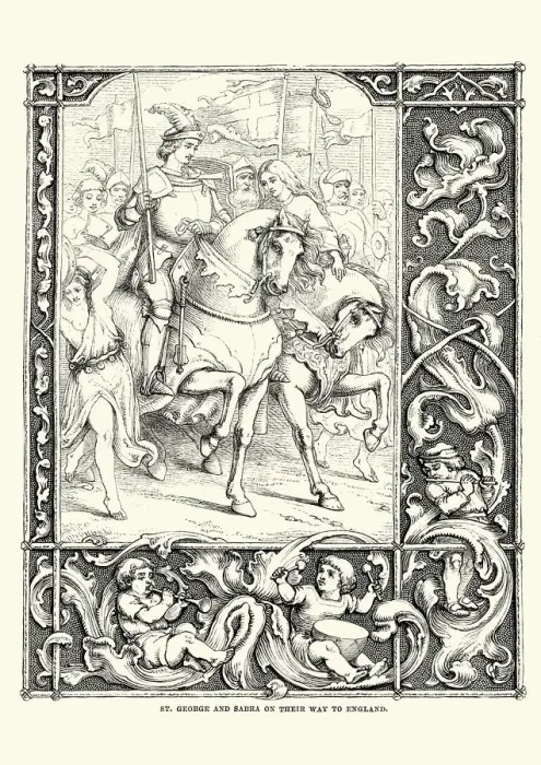 Framed Print : Saint George and Sabra Framed Print : Saint George and Sabra