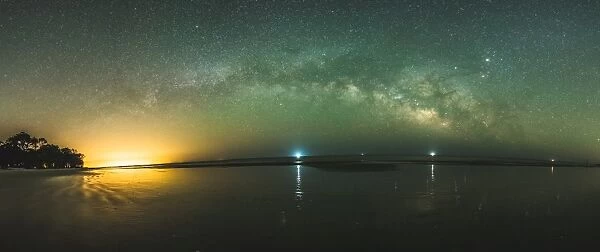 Saint Helena Island Milky Way Panorama
