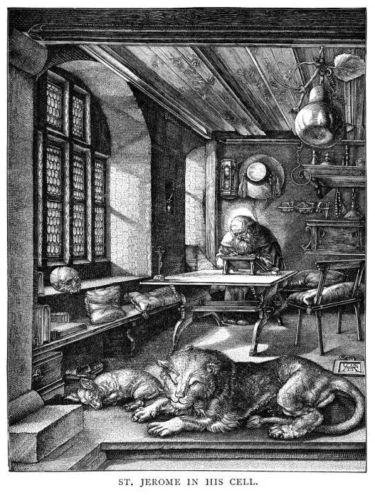 Framed Print : Saint Jerome in his cell by Albrecht Durer