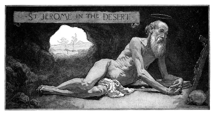 Framed Print : Saint Jerome in the desert Framed Print : Saint Jerome in the desert